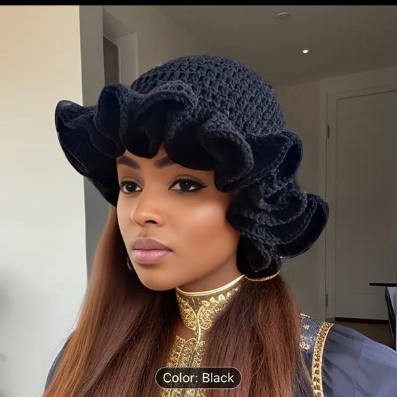 Pink - Unique crochet hat - Picture 2 of 6